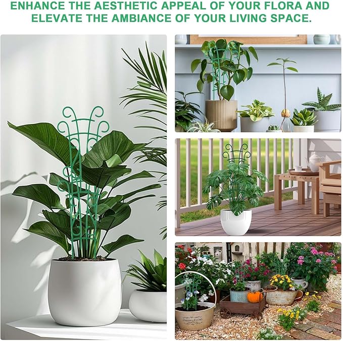 Plant Trellis for Potted Plants 4 Pack Stackable Indoor Outdoor Climbing - Image 7