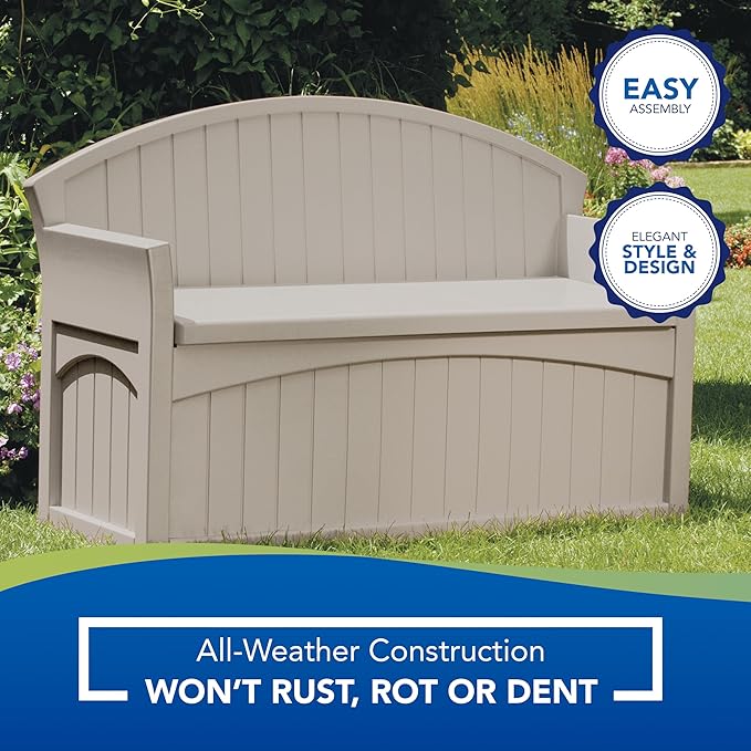 Suncast Outdoor Storage Bench - Image 11