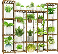 Bamworld Large Plant Stand Indoor Outdoor Hanging Shelf by Bamworld