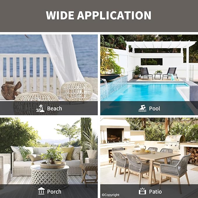 Waterproof Outdoor Curtain W105 x L84 - Image 8