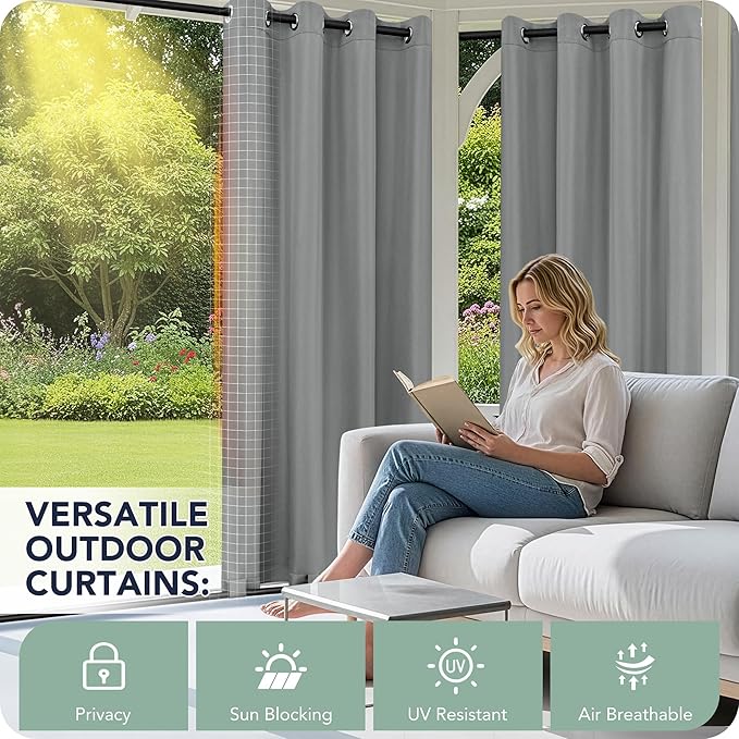 Gazebo Curtains Outdoor Waterproof 6 Panels - Image 3