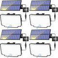 Peasur 4 Pack Solar Motion Lights Outdoor, 318 LED Solar Security Light by Peasur
