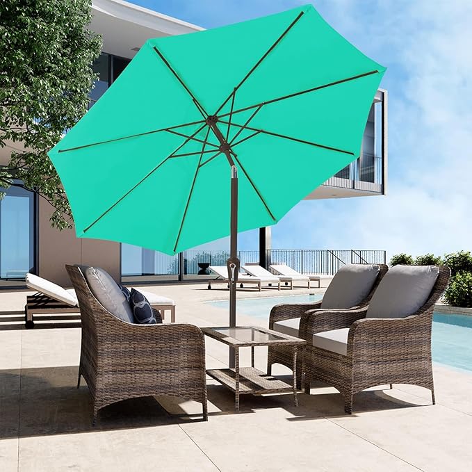 JEAREY 9FT Outdoor Patio Umbrella Market Umbrella - Image 5