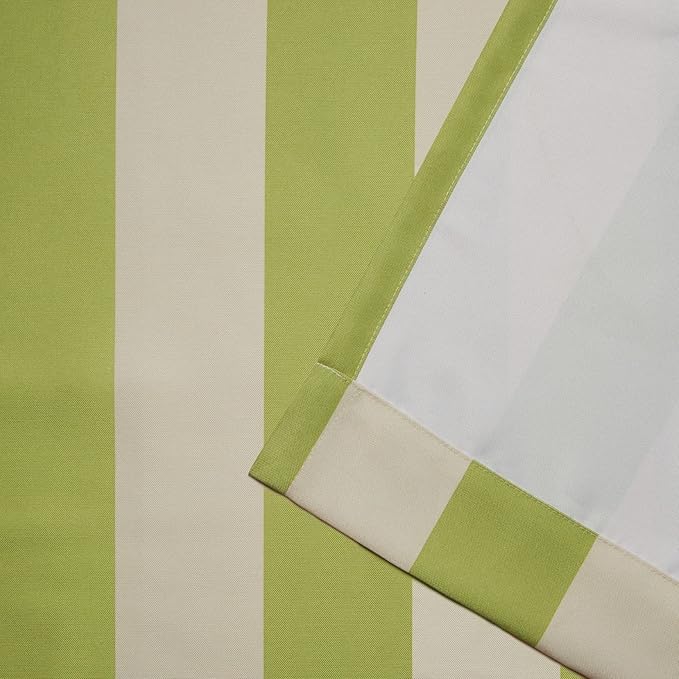 Exclusive Home Canopy Stripe Indoor/Outdoor Grommet Top Curtain Panel, Kiwi / - Image 4