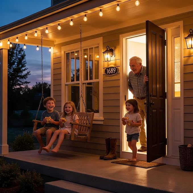 RTTY Dense-Glow Outdoor String Lights 25ft, G40 Led Patio Globe Lights - Image 7