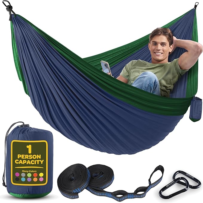 Durable Hammock 400 lb Capacity, Nylon Camping Hammock Chair by Sewanta
