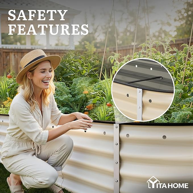 YITAHOME 17" Tall 9 in 1 Large Raised Garden Bed Kit, Outdoor Above Ground - Image 6
