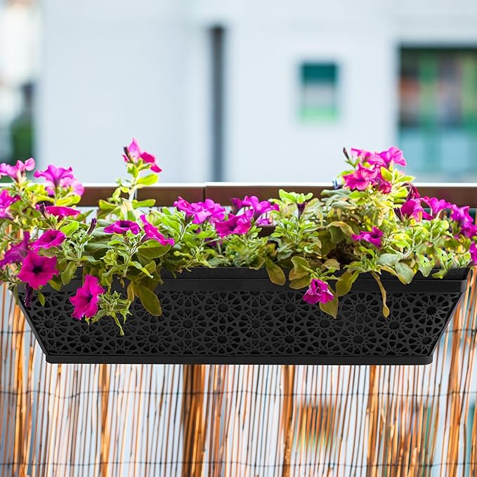 Adnee 2 Pcs 30 Inch Fabric Plant Window Box Liners-Rectangular Non-Woven - Image 5