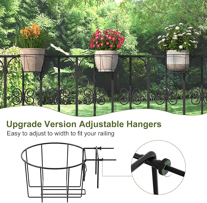 TQVAI 10 Inch Railing Planter - Image 5