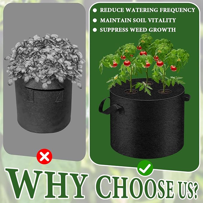 3 Pack 10 Gallon Grow Bags - Image 4