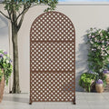 Casaphoria 72" H x 35" W Arched Metal Privacy Screen by Casaphoria
