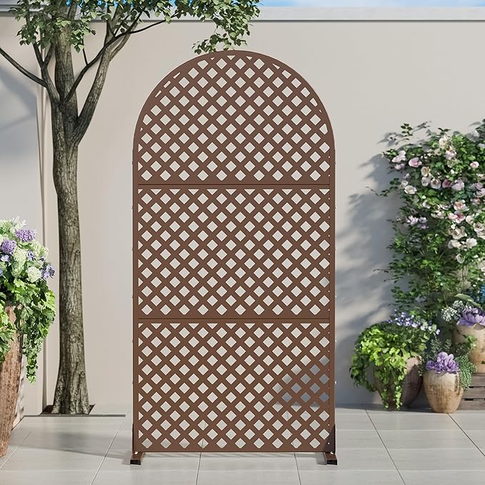 Casaphoria 72" H x 35" W Arched Metal Privacy Screen by Casaphoria