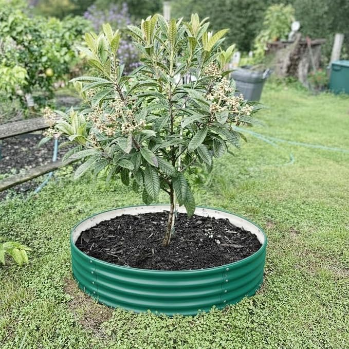 Round Galvanized Raised Garden Bed, Heavy Duty Metal Planter Box - Image 7
