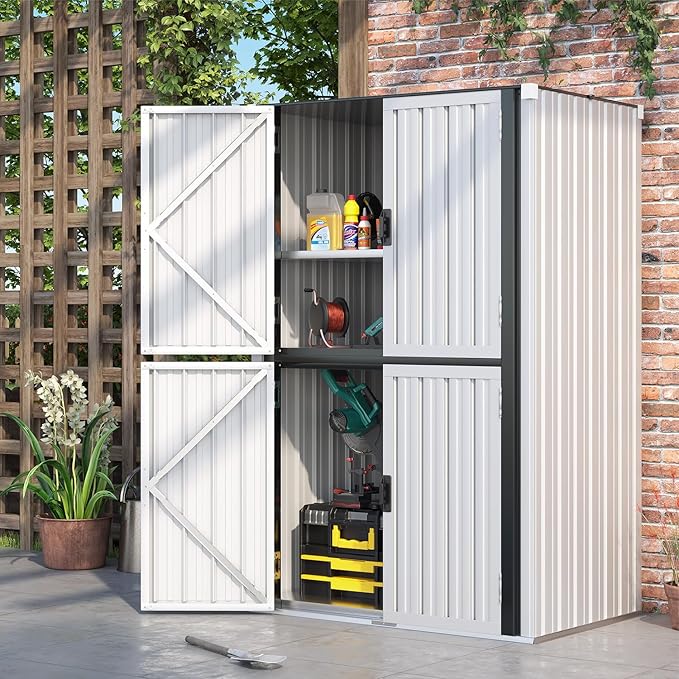 AECOJOY Outdoor Storage Cabinet Waterproof, Large Tall Vertical Outdoor by AECOJOY