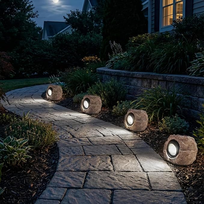 Solar Garden Rock Lights Outdoor - Image 6