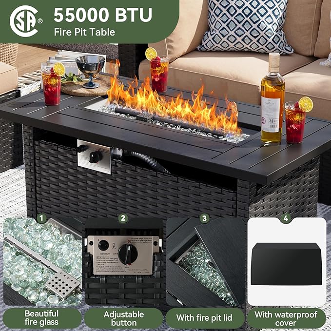 Aoxun 15 Piece Patio Furniture Set - Image 2