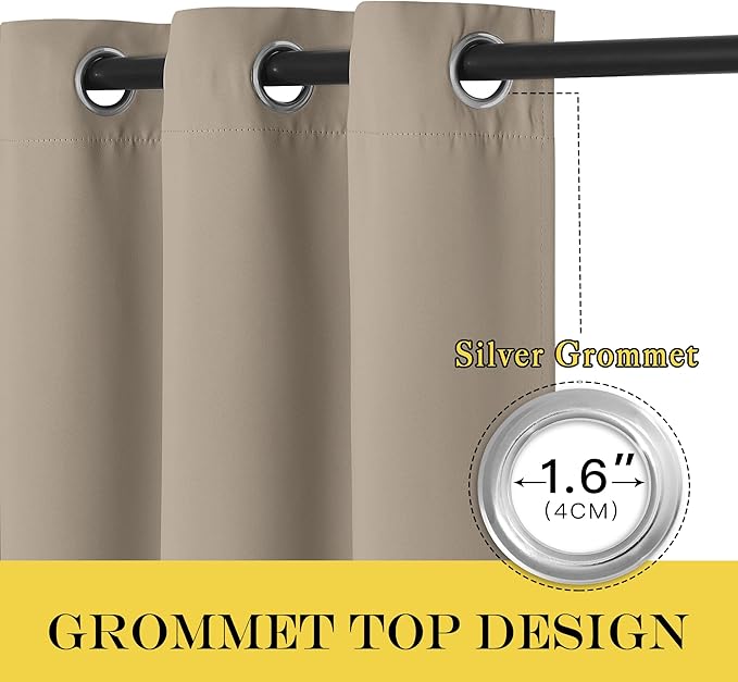 NICETOWN Blackout Doorway Curtain Drape 78 inch Long - Image 5