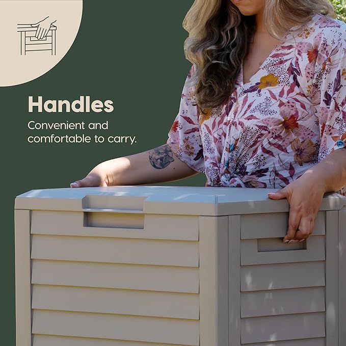 IRIS USA 35-Gallon Outdoor Deck Delivery Storage Box, Lockable & UV-Protected - Image 9