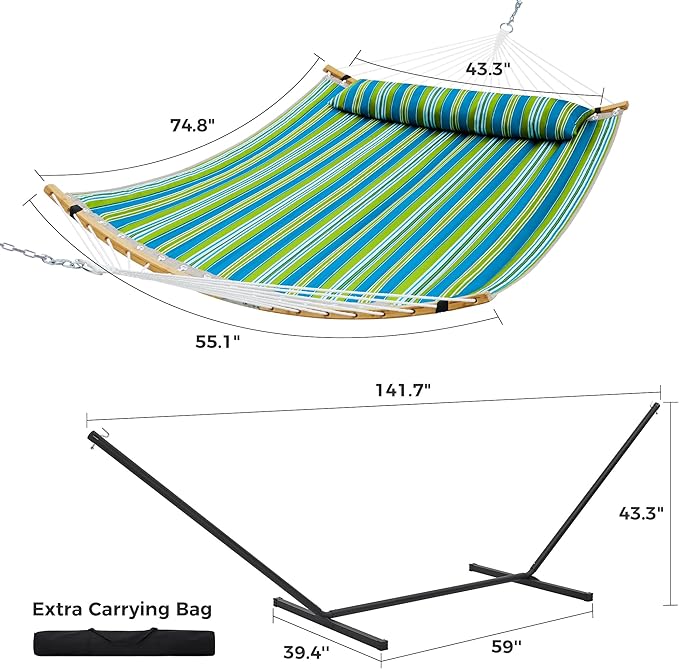 SUPERJARE Curved-Bar Hammock - Image 8