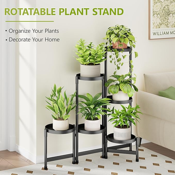 6 Tier Plant Stand Indoor, Tiered Plant Stand Outdoor - Image 2