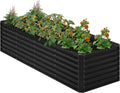 8x2x2FT Galvanized Raised Garden Bed, Planter Raised Beds-Metal Garden Box by Home