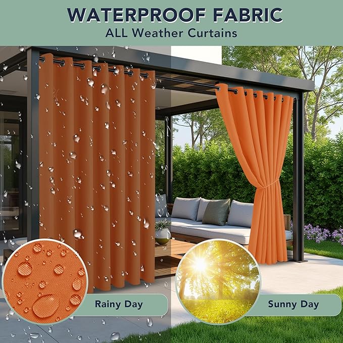Patio Curtains Outdoor Waterproof - Image 2