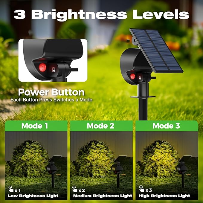 nipify 12 Pack Solar Spot Lights Outdoor Waterproof - Image 3