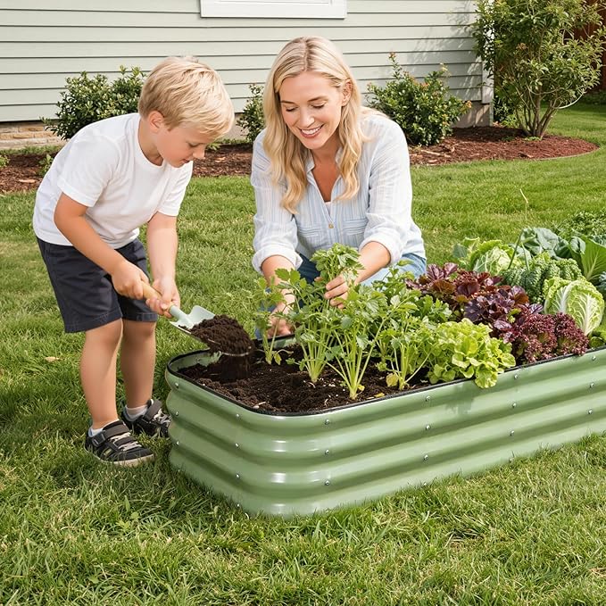 1MORE Raised Garden Bed -8X2X1 Galvanized Planter Box - Image 8