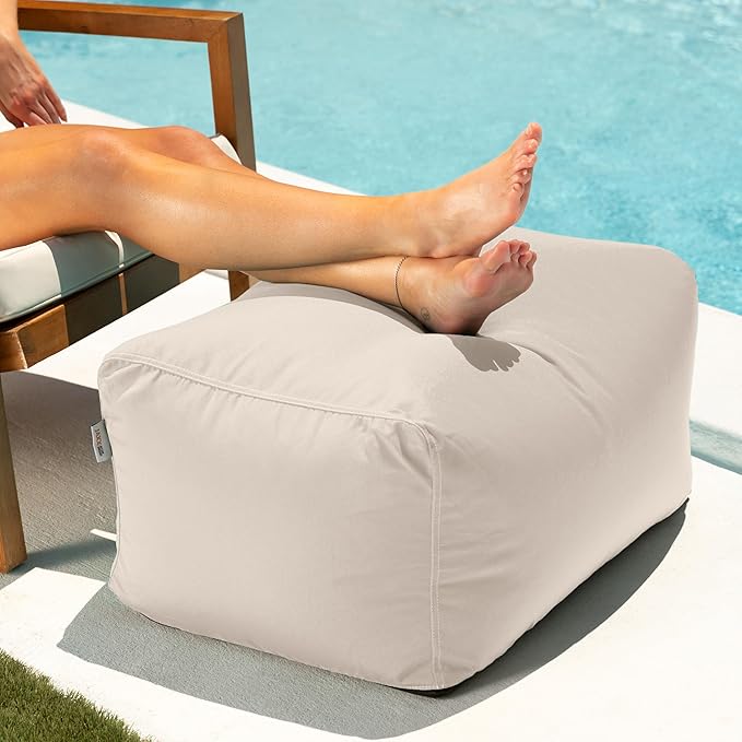 Jaxx Leon Outdoor Bean Bag Ottoman - Image 2