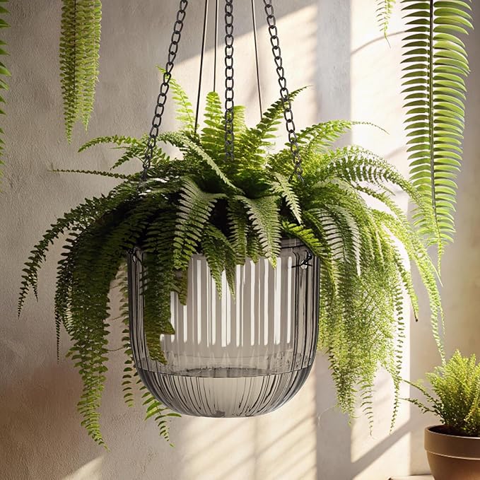 Maxcheck 4 Pcs Self Watering Hanging Planters Indoor Gift 6.5'' 4.5'' Hanging - Image 6