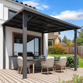 AECOJOY 10' x 10' Hardtop Gazebo Outdoor Pergola, Heavy Duty Lean to Metal by AECOJOY