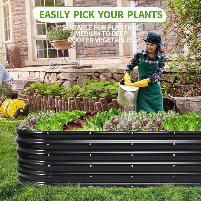 Galvanized Raised Garden Bed Outdoor- Raised Beds - Image 7