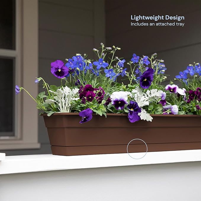 Bloem Dura Cotta Window Box Planter: 30" - Image 2