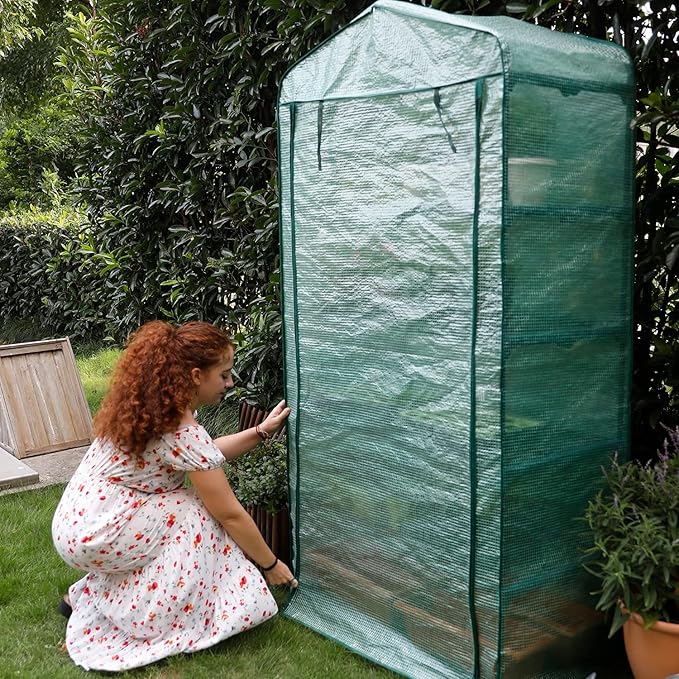 Worth Garden 50% Extra Wide Mini Greenhouse 4 Tier Portable Plant Green House - Image 6