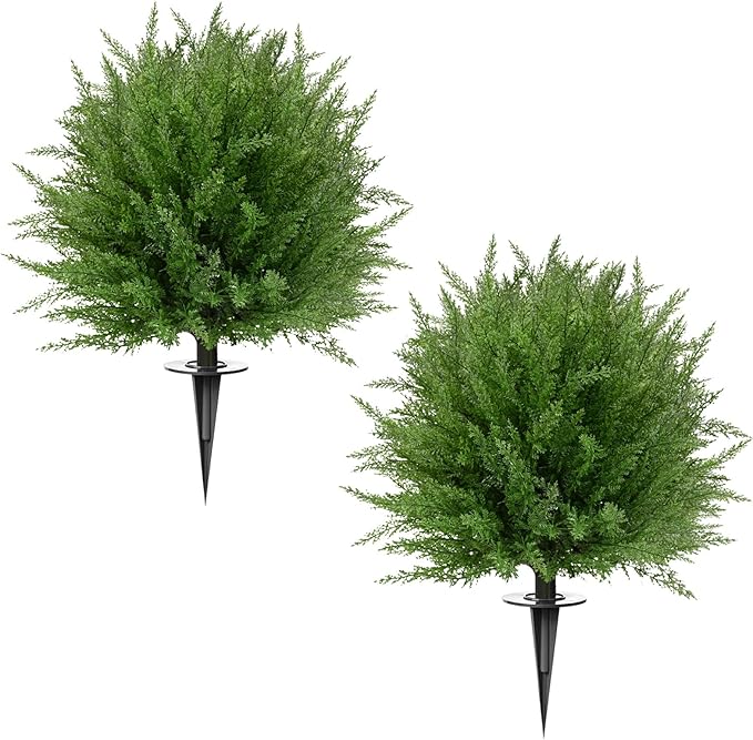 Artificial Topiary Bushes for Outdoors by FAJUNZH