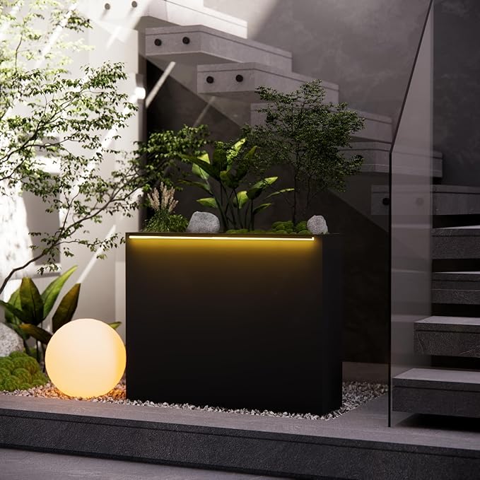 GSK Black Metal Planter Box - Image 5