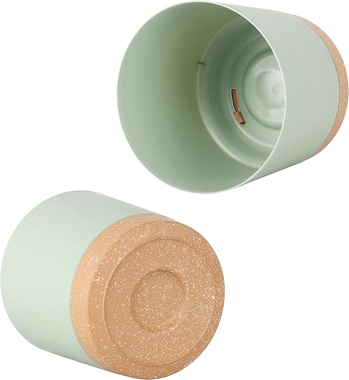 kubvici Indoor Plant Pots Set of 2 Planters 8 inch Plastic Planter - Image 7