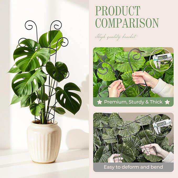 4 Pack 30 Inch Tall Metal Plant Trellis - Image 4
