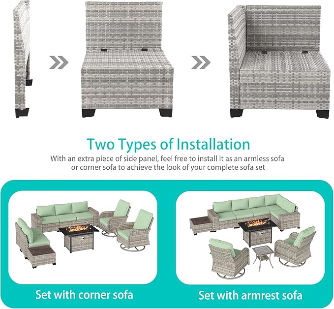10-Piece Outdoor Patio Furniture Set - Image 2