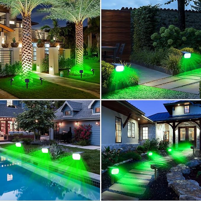 nipify 4 Pack Solar Spot Lights Outdoor, Solar Powered Waterproof Spotlight - Image 4