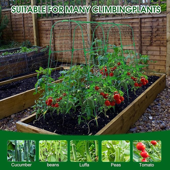 Garden Trellis for Climbing Plants Outdoor, Cucumber Trellis for Raised Bed - Image 7