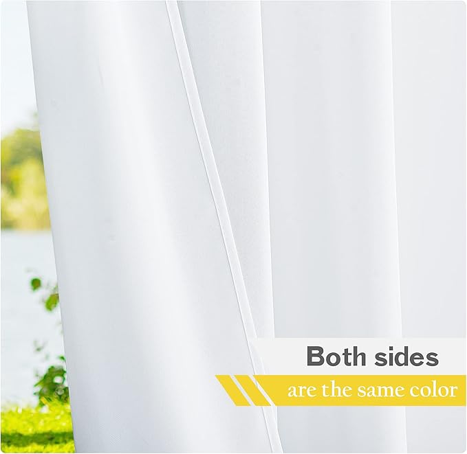 NICETOWN Canvas Waterproof Outdoor Curtains - Image 5