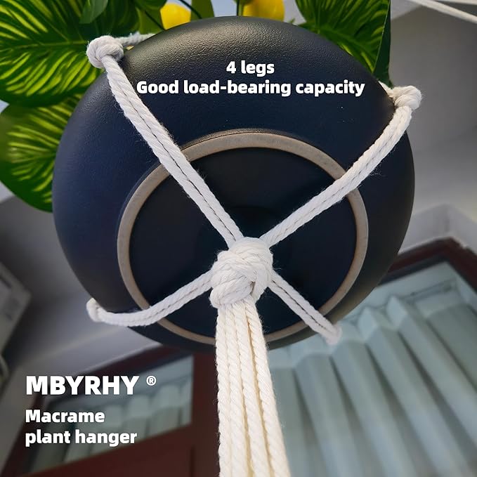 Macrame Plant Hanger 2 Pcs Hanging Planters - Image 6