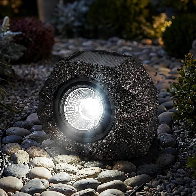 Solar Rock Lights Outdoor Garden Waterproof - Image 5