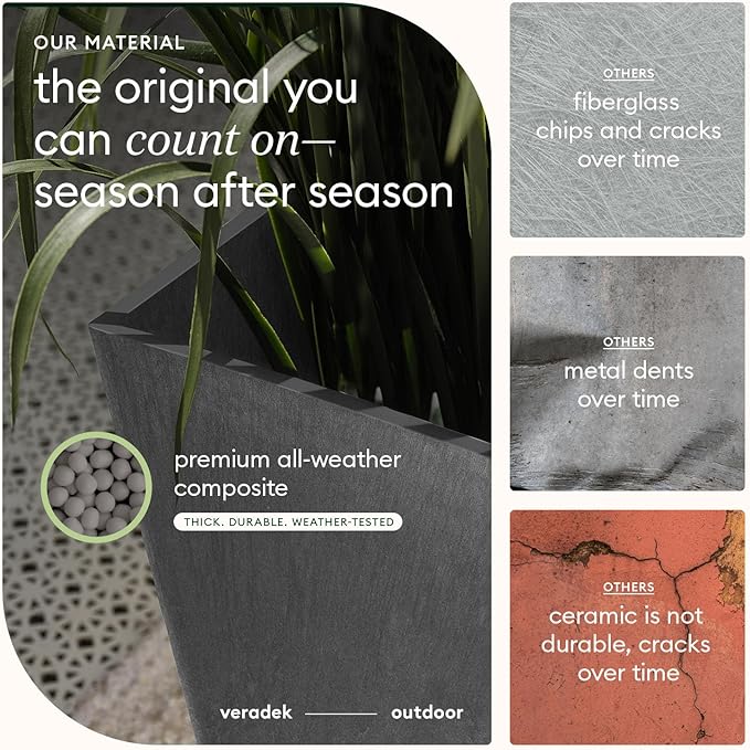 Veradek V-Resin Indoor/Outdoor Taper Planter - Image 7