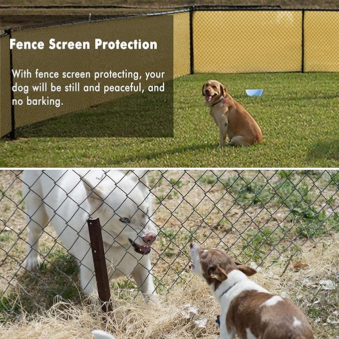 UPGRADE Privacy Fence Screen 8'x4' Sand Outdoor 90% Visibility Blockage 170 GSM - Image 7