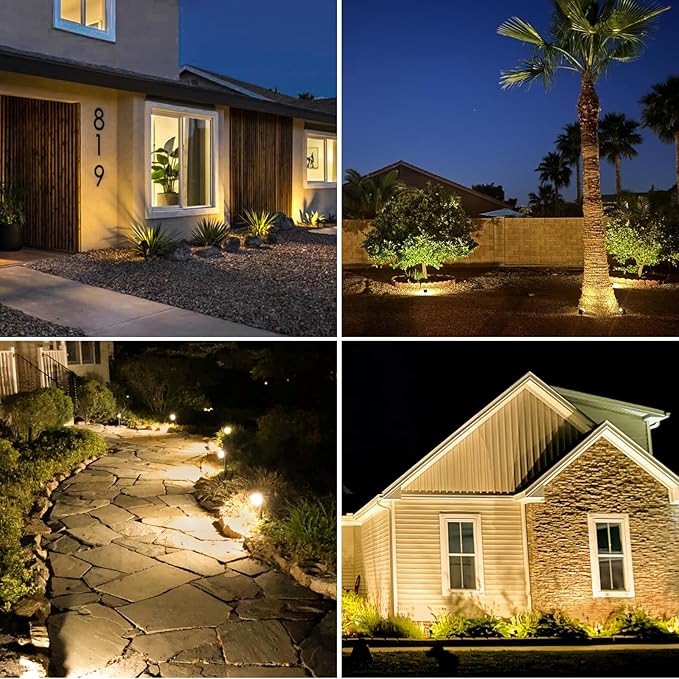 8 Pack Solar Spot Lights Outdoor, 2-in-1 Solar Lights Outdoor Waterproof IP65 - Image 3
