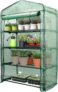Worth Garden 50% Extra Wide Mini Greenhouse 4 Tier Portable Plant Green House by WORTH