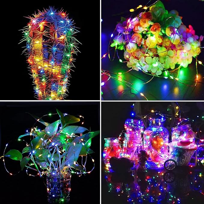 Cool White ⇋ Multicolor 66Ft 200LED Christmas Fairy Lights Plug in - Image 3