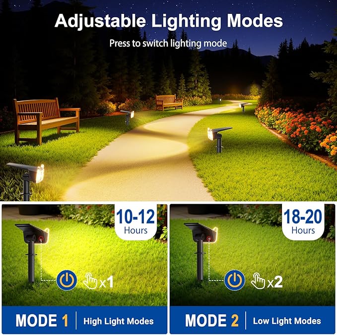 LETMY Solar Spot Lights Outdoor Waterproof - Image 6